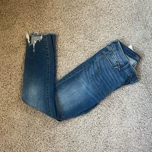 Abercrombie mid rise super skinny ankle jeans
